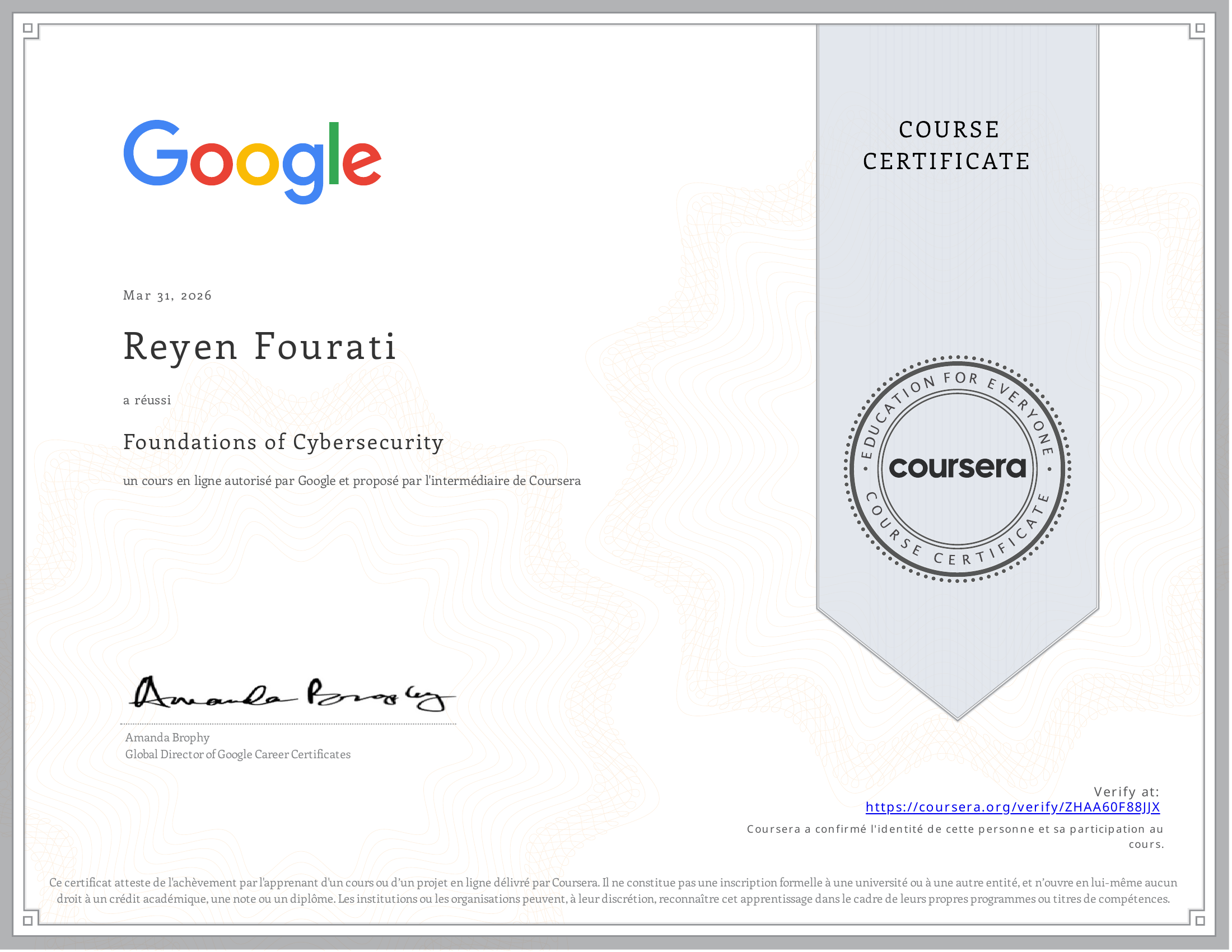 Foundations of Cybersecurity - Google