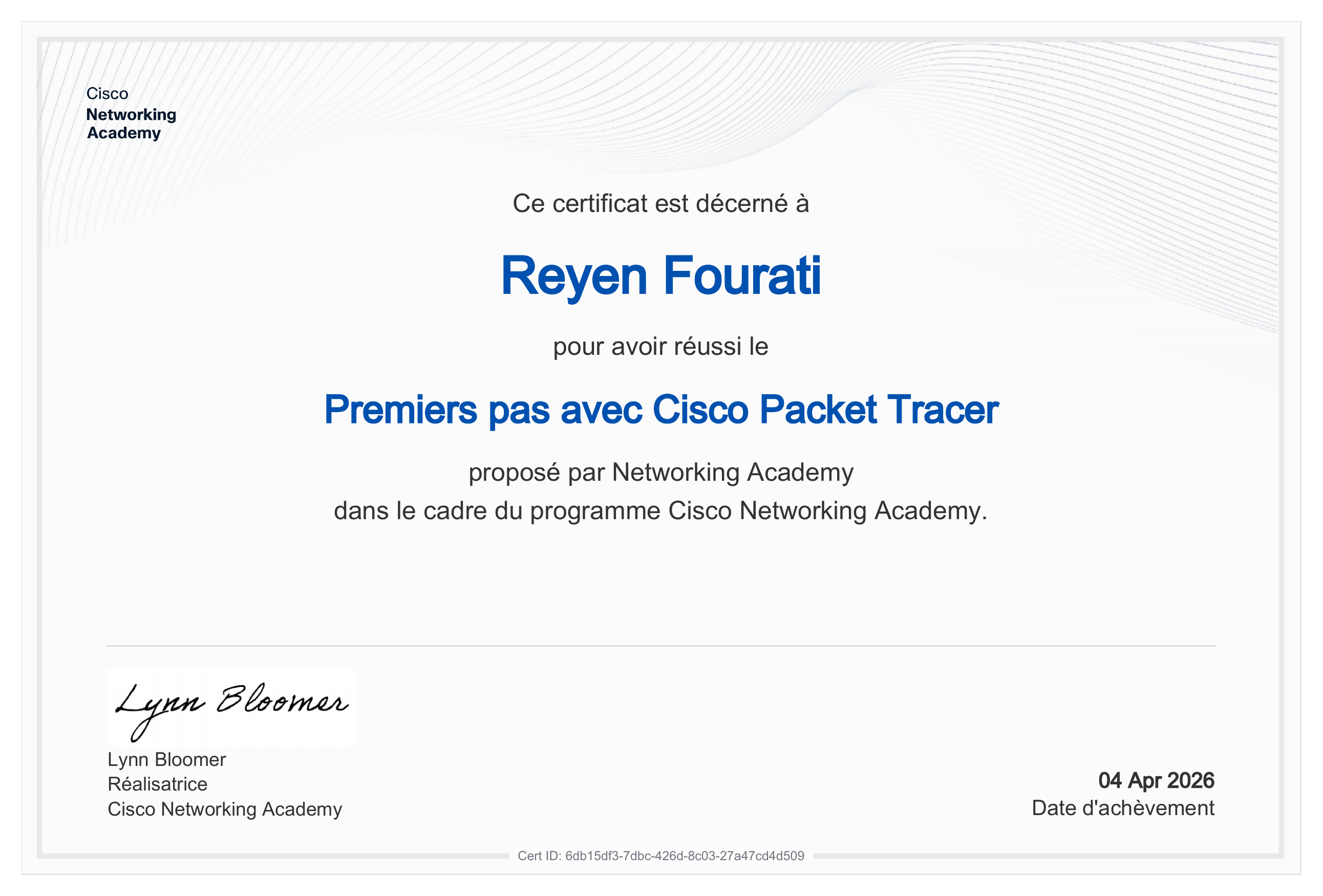 Premier pas avec Cisco Packet Tracer